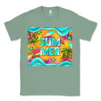 Sage summer Classic Tee - NancyCooperArtShop
