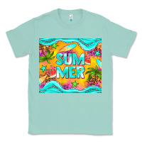 Seafoam summer Classic Tee - NancyCooperArtShop