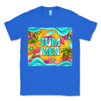 True Royal summer Classic Tee - NancyCooperArtShop