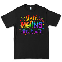 Black y all means all y all Premium Tee - Artiststas