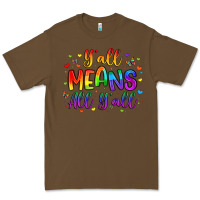 Cacao y all means all y all Premium Tee - Artiststas