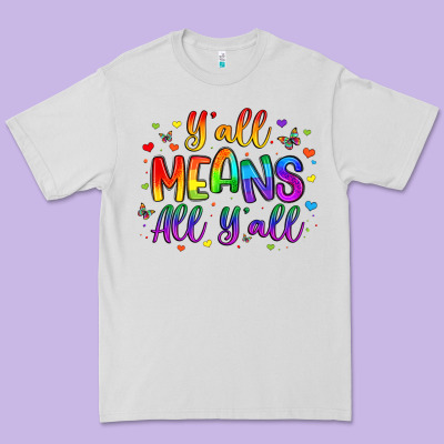 Y All Means All Y All Premium Tee Designed By Artiststas
