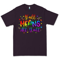 Plum y all means all y all Premium Tee - Artiststas