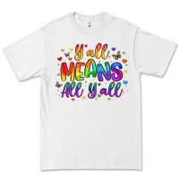 White y all means all y all Premium Tee - Artiststas
