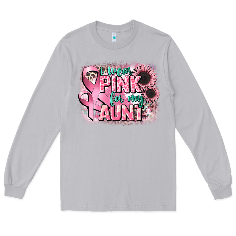 I Wear Pink For My Aunt Long Sleeve Tee by CowGirlArtShop | Teevron