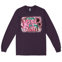 Plum i wear pink for my aunt Long Sleeve Tee - CowGirlArtShop