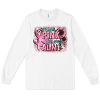 White i wear pink for my aunt Long Sleeve Tee - CowGirlArtShop