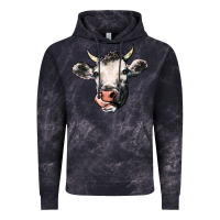 Cloud Black Cow Vintage Hoodie - HowdyJamesFarm