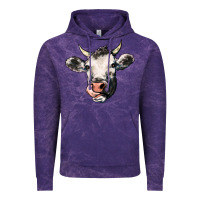 Cloud Purple Cow Vintage Hoodie - HowdyJamesFarm