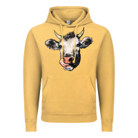 Vintage Mustard Cow Vintage Hoodie - HowdyJamesFarm