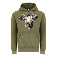 Vintage Olive Cow Vintage Hoodie - HowdyJamesFarm