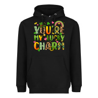 Black you're my lucky charm Heavyweight Hoodie - Artiststas