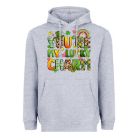Heather Grey you're my lucky charm Heavyweight Hoodie - Artiststas