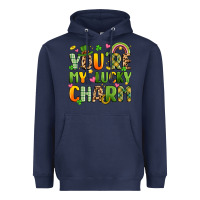Navy you're my lucky charm Heavyweight Hoodie - Artiststas