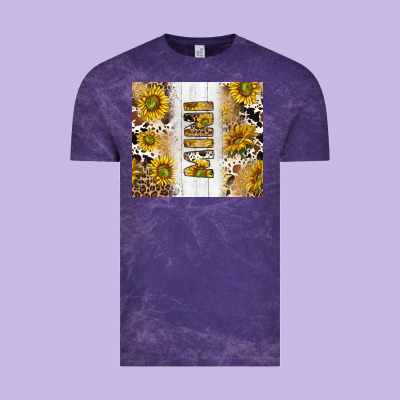 Western Mother's Day Mini With Cowhide And Sunflowers Tumbler Tbs Vintage Tee Designed By Tumblerdesignbyshophia