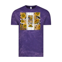 Cloud Purple western mother's day mini with cowhide and sunflowers tumbler tbs Vintage Tee - TumblerDesignByShophia