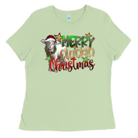 Matcha merry cluckin christmas Ladies Tee - SublimationCraftShop