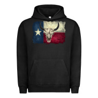 Pigment Black distressed tesas flag Urban Hoodie - BarkalooDesign