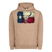 Pigment Burro distressed tesas flag Urban Hoodie - BarkalooDesign