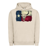 Pigment French Oak distressed tesas flag Urban Hoodie - BarkalooDesign