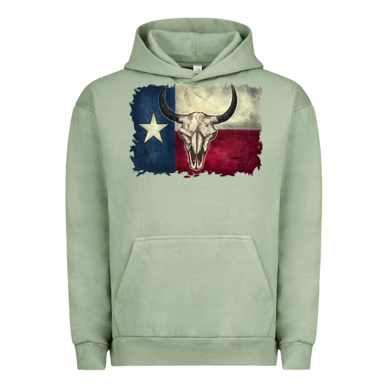 Distressed Tesas Flag Urban Hoodie by BarkalooDesign | Teevron