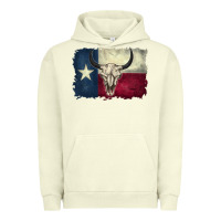 Pigment Pistachio distressed tesas flag Urban Hoodie - BarkalooDesign