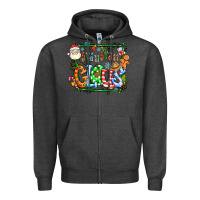 Charcoal Heather grangaran claus Zipper Hoodie - CowhideDigitalArt