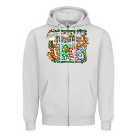 Dove Grey grangaran claus Zipper Hoodie - CowhideDigitalArt