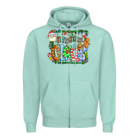Seafoam grangaran claus Zipper Hoodie - CowhideDigitalArt