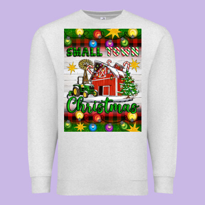 Small Town Christmas Premium Sweatshirt Designed By Artiststas