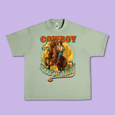 Busy Doing Cowgirl Shit Urban Heavy Tee Designed By Howdyjamesfarm