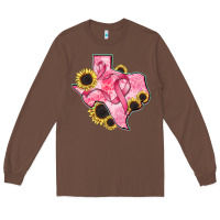 Chestnut texas map breast cancer Long Sleeve Tee - CowGirlArtShop