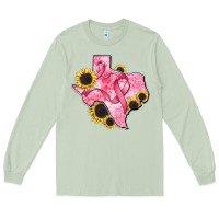 Matcha texas map breast cancer Long Sleeve Tee - CowGirlArtShop