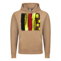 Vintage Coffee Softball brushstroke Vintage Hoodie - HowdyJamesFarm