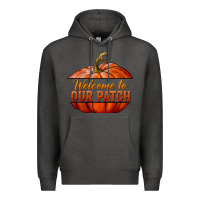 Charcoal Heather welcome to our patch Premium Hoodie - BundleAndBundleShop