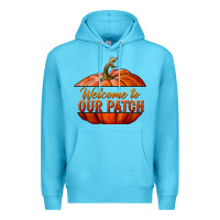 Ocean Blue welcome to our patch Premium Hoodie - BundleAndBundleShop
