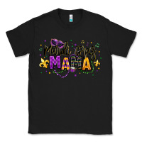 Black mardi gras mama Classic Tee - texasbilliewilder