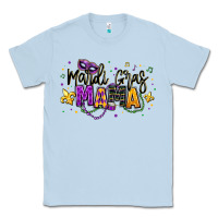 Dusty Blue mardi gras mama Classic Tee - texasbilliewilder