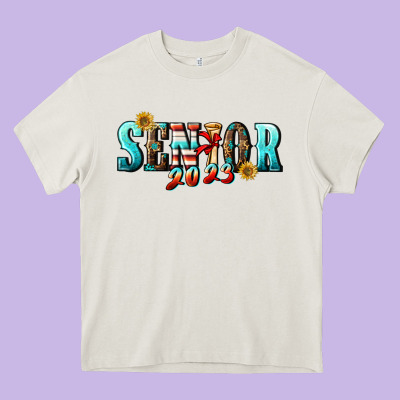 Senior 2023 Heavy Core Tee Designed By Bundleandbundleshop