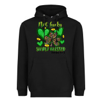 Black not lucky simply blessed Heavyweight Hoodie - Artiststas
