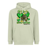 Not Lucky Simply Blessed Heavyweight Hoodie | Teevron