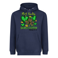 Navy not lucky simply blessed Heavyweight Hoodie - Artiststas