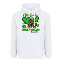 White not lucky simply blessed Heavyweight Hoodie - Artiststas
