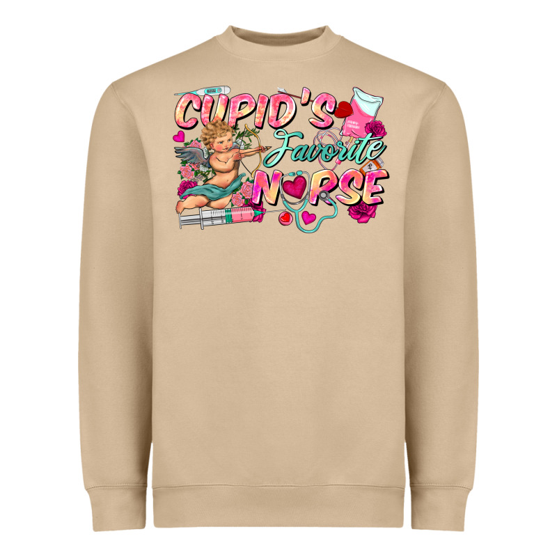 Cupid's Favorite Nurse Heavyweight Sweatshirt by FaDigitalArtStudio | Teevron