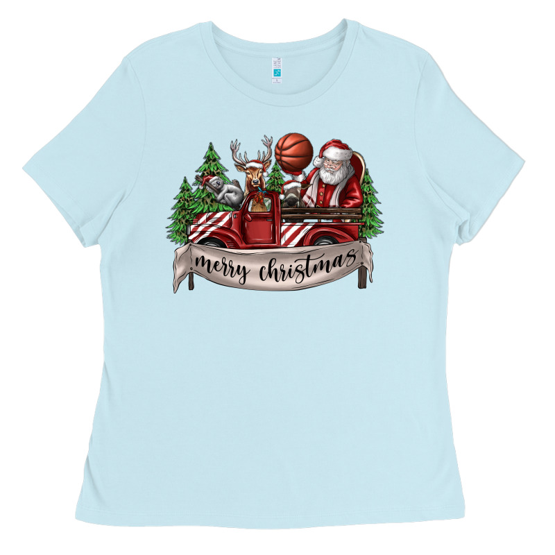 Merry Christmas Ladies Tee by SublimationCraftShop | Teevron