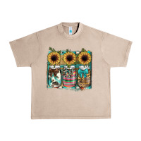French Oak mason jar, sunflower Urban Heavy Tee - JahusDesignShop