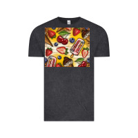 Summer Ice Cream With Fruits Vintage Tee | Teevron