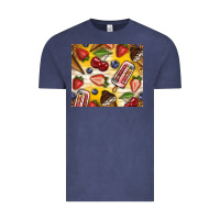 Vintage Denim summer ice cream with fruits Vintage Tee - TumblerDesignByShophia