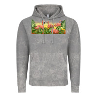 Cloud Rock flamingos with sunset Vintage Hoodie - TumblerDesignByShophia