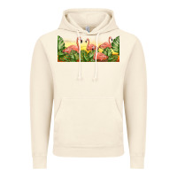 Vintage Artic flamingos with sunset Vintage Hoodie - TumblerDesignByShophia